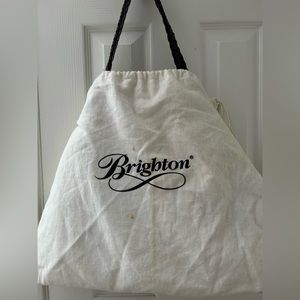 Brighton burgundy quilted patent Leather handbag with matching wallet